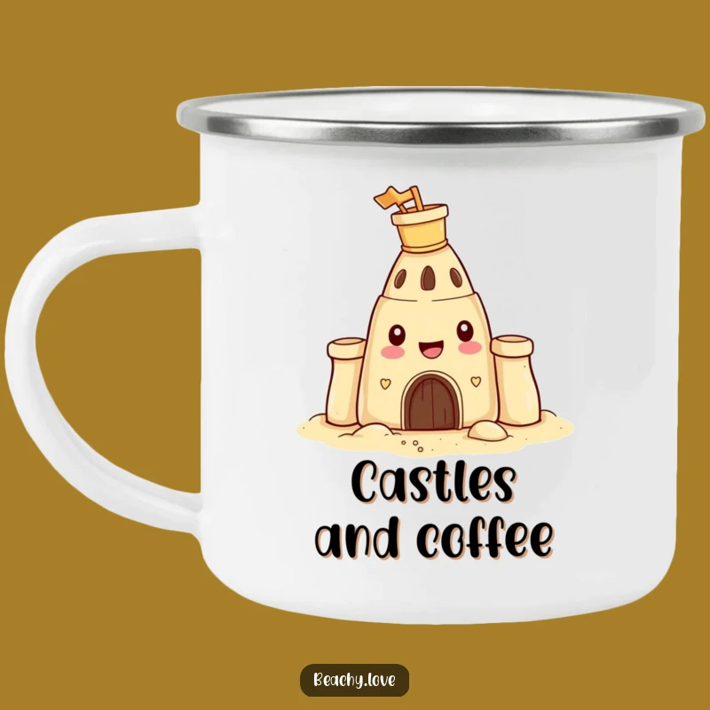 Funny Sandcastle Camping Mug: Durable Humor for Beach Campers Gift