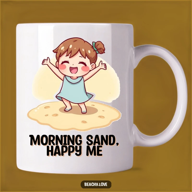 Funny Happy Sand Dancer Mug - Hilarious Beach Celebration Gift