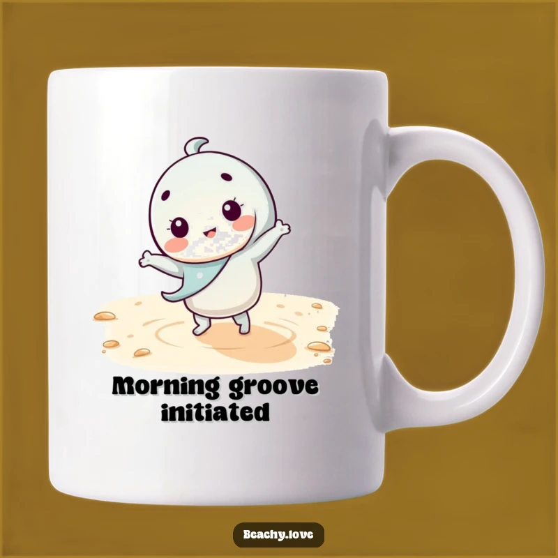 Funny Kawaii Dance Mug - Hilarious Beach Moves & Humor!