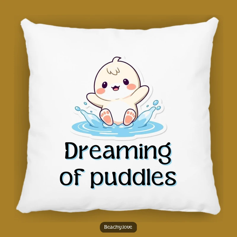 Cozy Funny Kawaii Splash Pillow - Adorable Humor for Your Space!