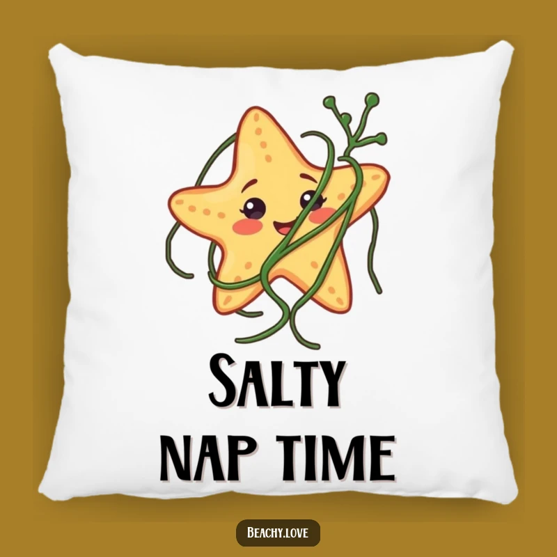 Funny Starfish Seaweed Pillow: Comfy and Hilarious Home Decor Gift