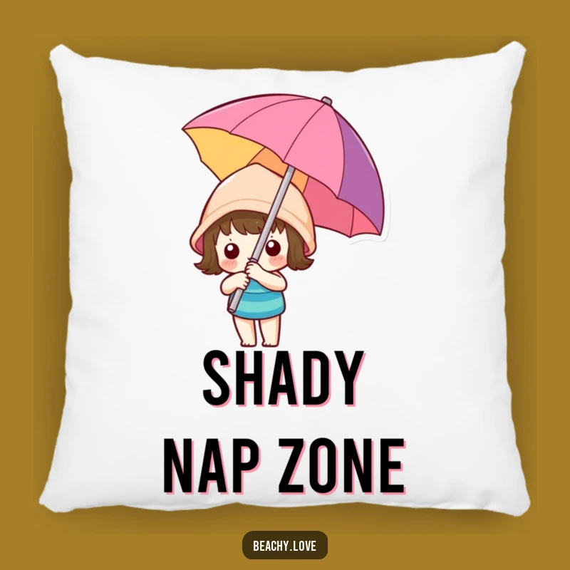Cozy Funny Kawaii Umbrella Pillow - Adorable Humor for Your Couch!