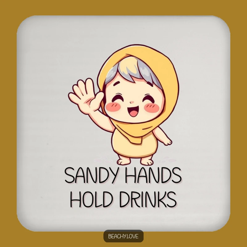 Funny Sandy Wave Coaster: Protect Surfaces with Hilarious Beach Flair