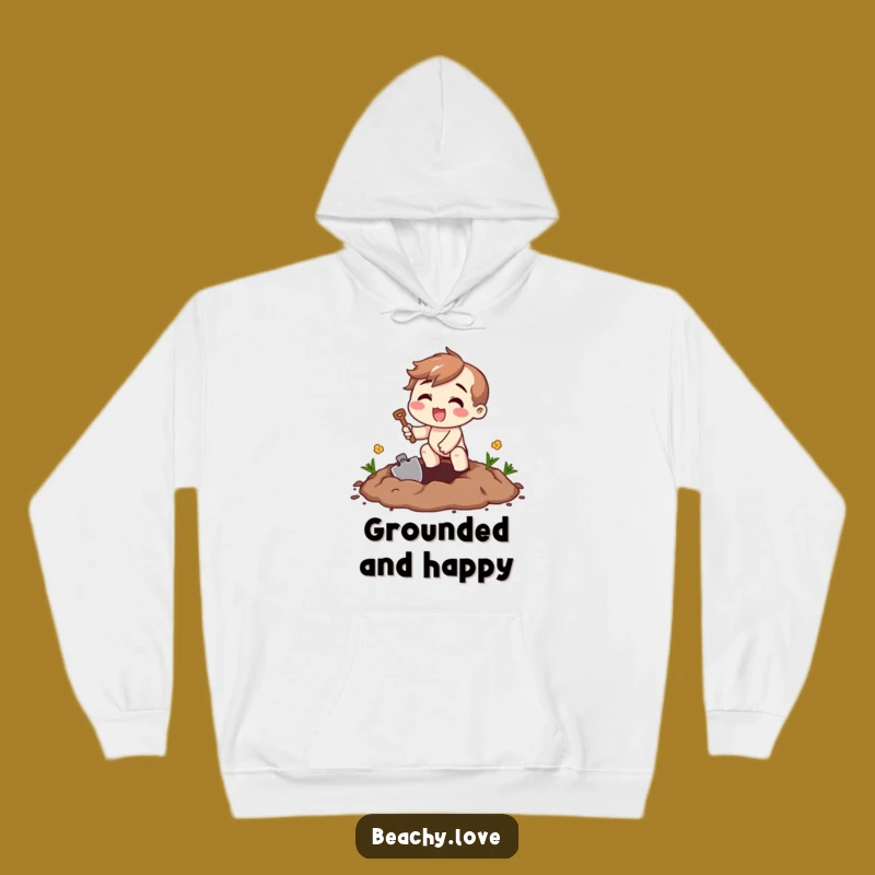 Cozy Funny Digging Excitement Hoodie - Warm Up with Enthusiastic Fun