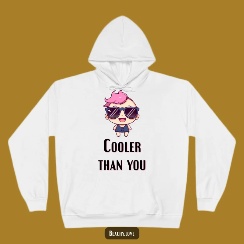 Funny Sunglasses Hoodie: Cozy Character's Cool Style Gift