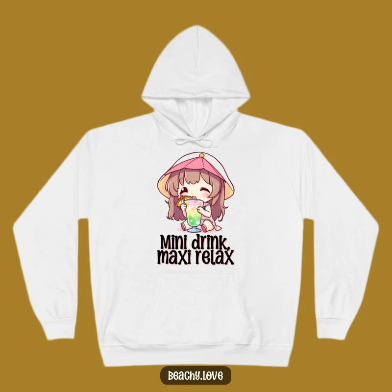 Funny Tropical Sip Hoodie: Cozy Up with Hilarious Vacation Vibes