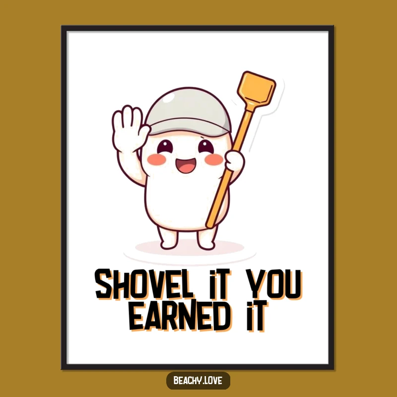 Free Printable Wall Art: Saluting Character Humorous Downloadable Art Gift