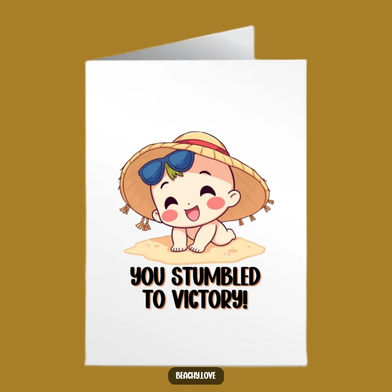 Free Printable Congrats Card: Tripping Humor for Your Big Achievement!