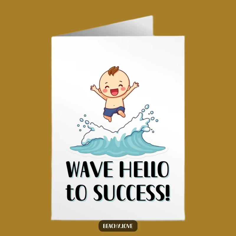 Free Printable Congrats Card: Funny Splash Figure Celebrating, Hilarious Downloadable Success Gift