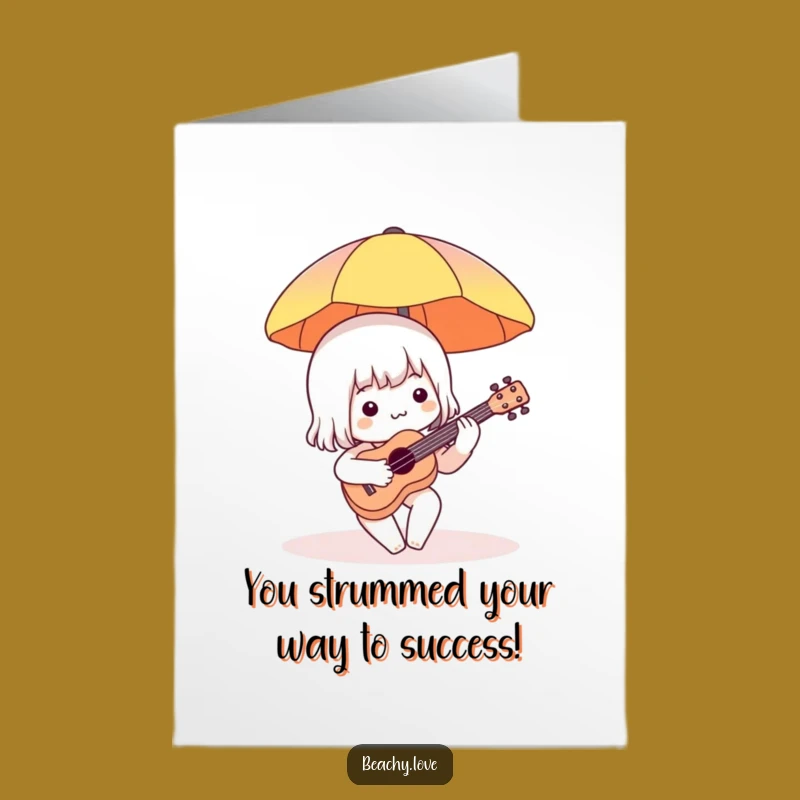 Free Printable Congrats Card: Ukulele Vibes, Hilarious Downloadable Celebration Gift!