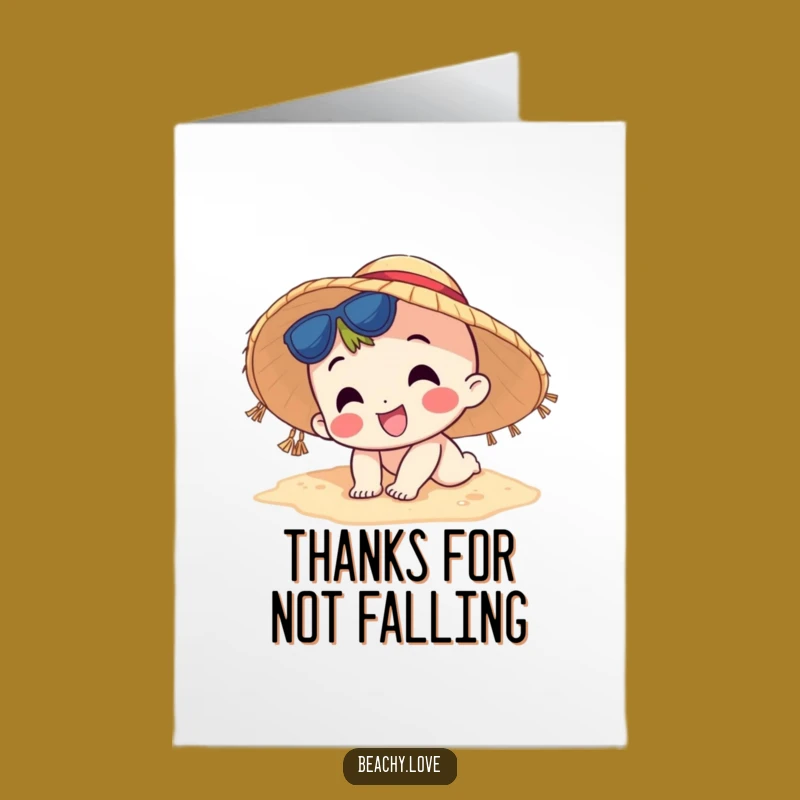 Free Printable Thank You Card: Tripping Humor for Your Kind Gesture