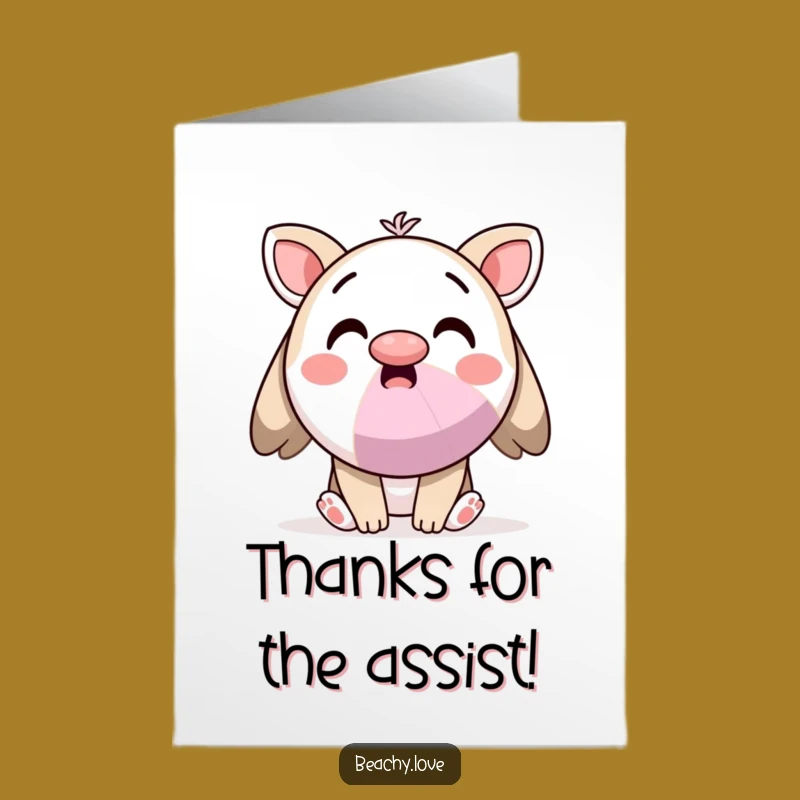 Free Printable Kawaii Beach Ball Thank You Card - A Surprising Gesture