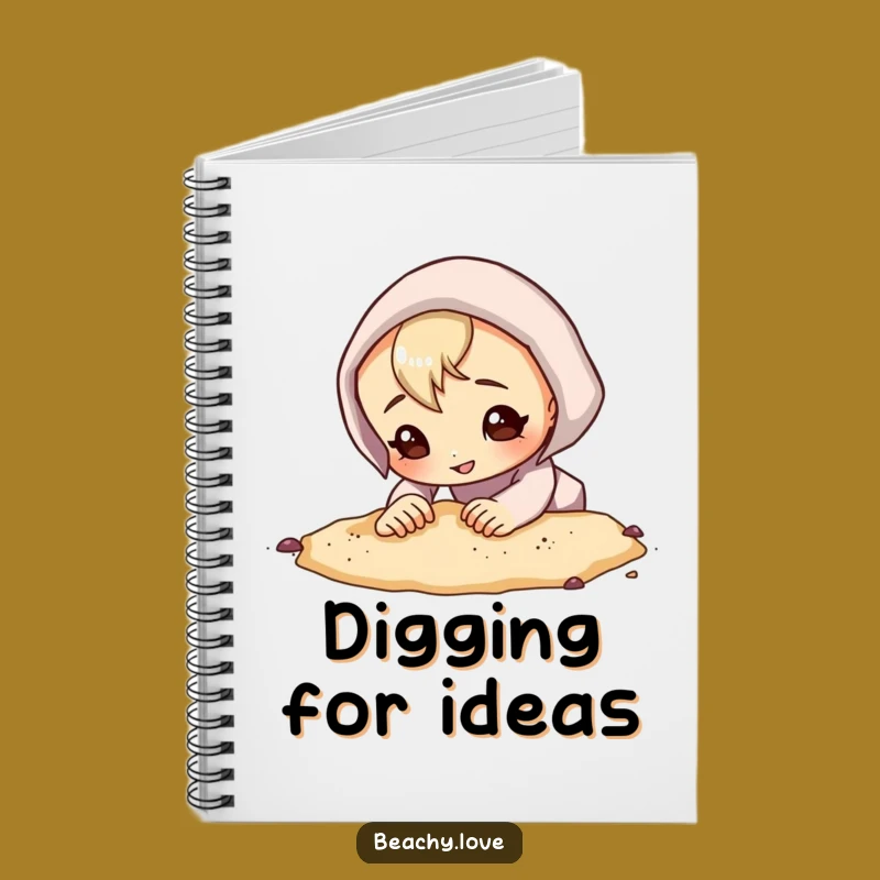 Funny Digging Explorer Notebook - Curious Character Journal