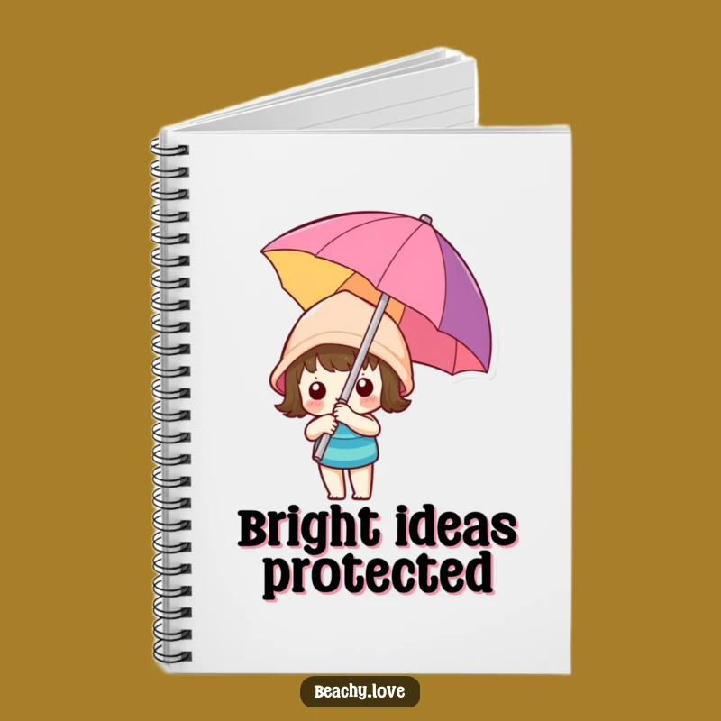 Funny Kawaii Umbrella Notebook - Jot Down Sunny Ideas!