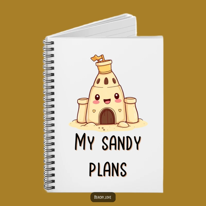 Funny Sandcastle Notebook: Journal Your Beach Dreams and Ideas Gift