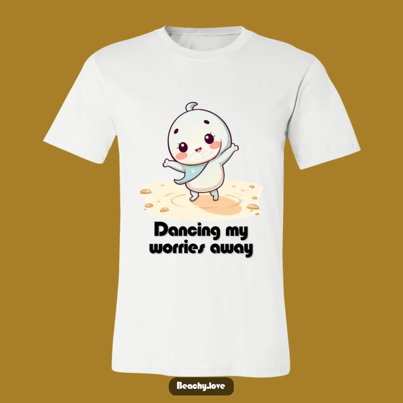 Funny Kawaii Dance Tee - Hilarious Moves T-Shirt for Beach Fun!