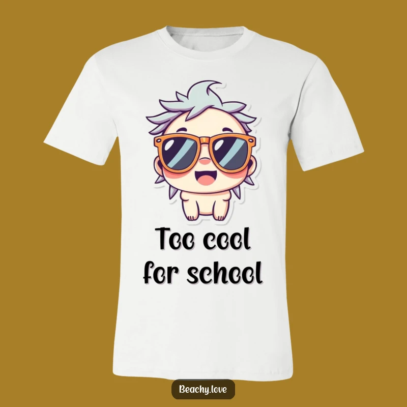 Funny Kawaii Cool Dude Tee: Smiling Character Shirt for a Trendy Gift
